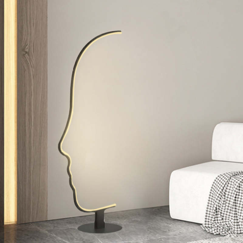 Edge Postmodern Menselijk Gezicht LED Vloerlampen Slaapkamer Woonkamer