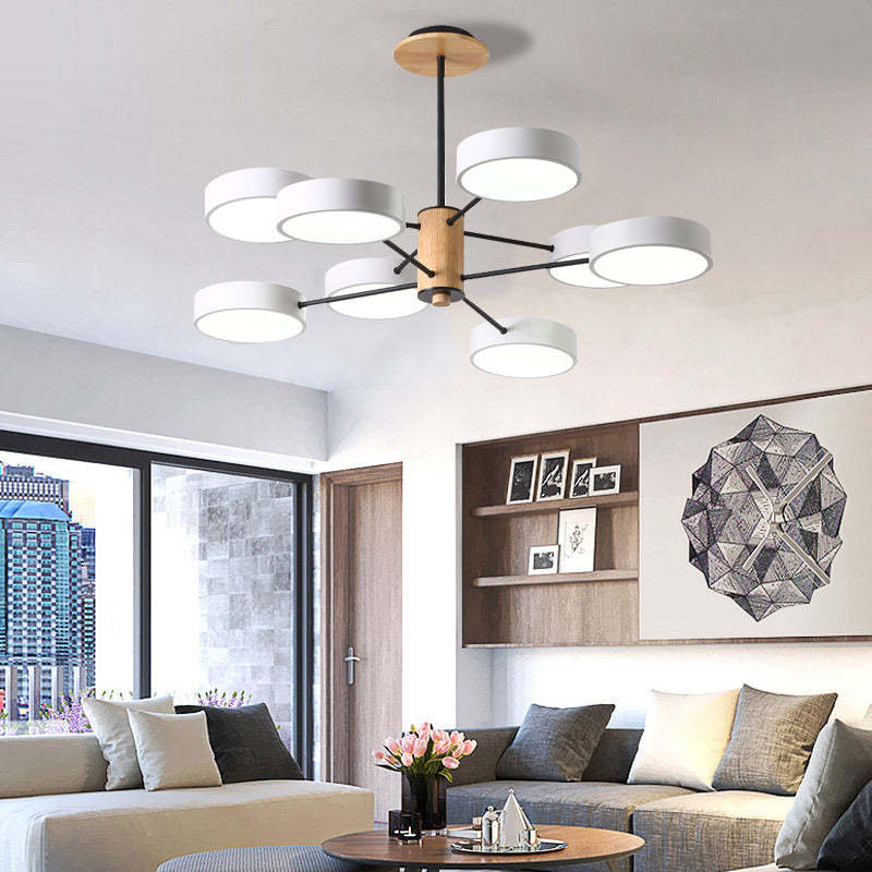 Sienna  Art Deco Hanglampen Wit Groen Grijs Metaal Hout Woonkamer