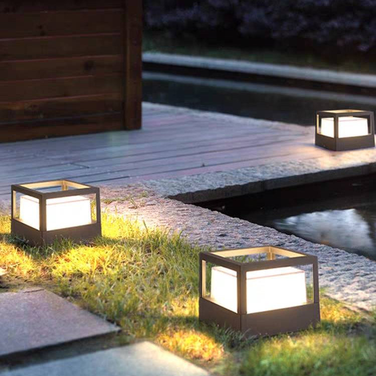 Riley Moderne LED Buitenlamp Zwart Metaal/Acryl Tuin/Stoeprand/Balkon