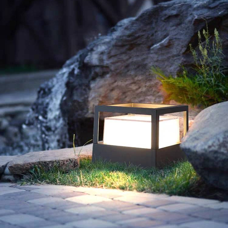 Riley Moderne LED Buitenlamp Zwart Metaal/Acryl Tuin/Stoeprand/Balkon