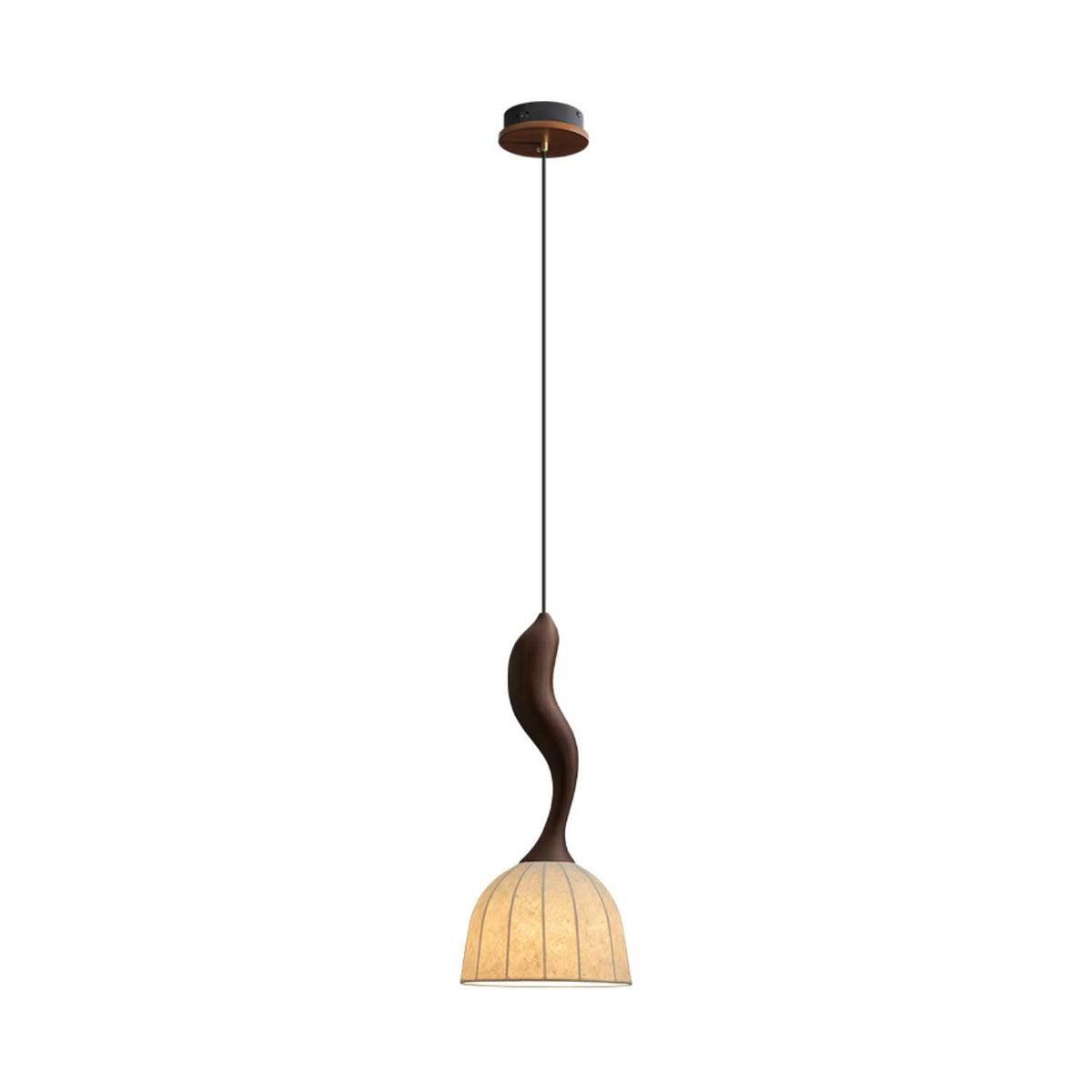 Colire Creativiteit Twisted Hout hanglamp
