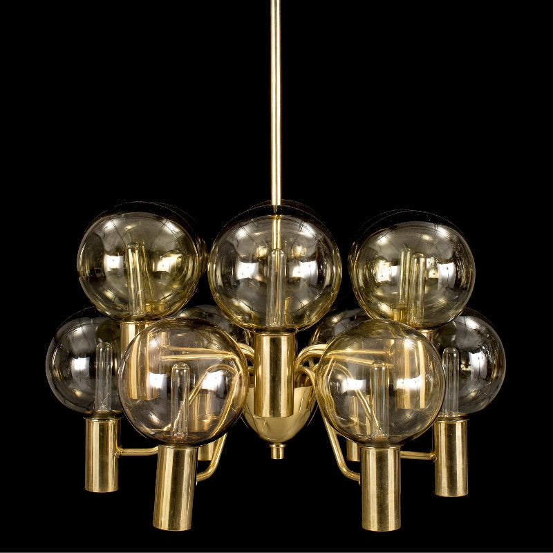 Valentina Moderne LED Kroonluchter Metaal Glas Woonkamer