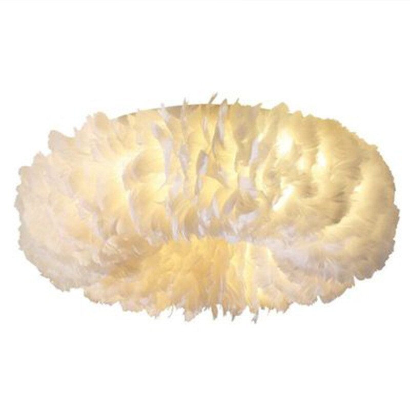 O'Moore Moderne LED Plafondlamp Wit/Geel/Roze Metaal/Vedder Hal/Bar