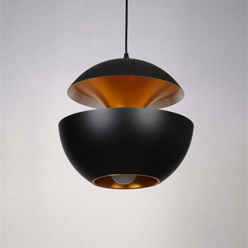 Nazifa Modene LED Hanglamp Zwart/Wit Metaal Slaap/Eet/Woonkamer