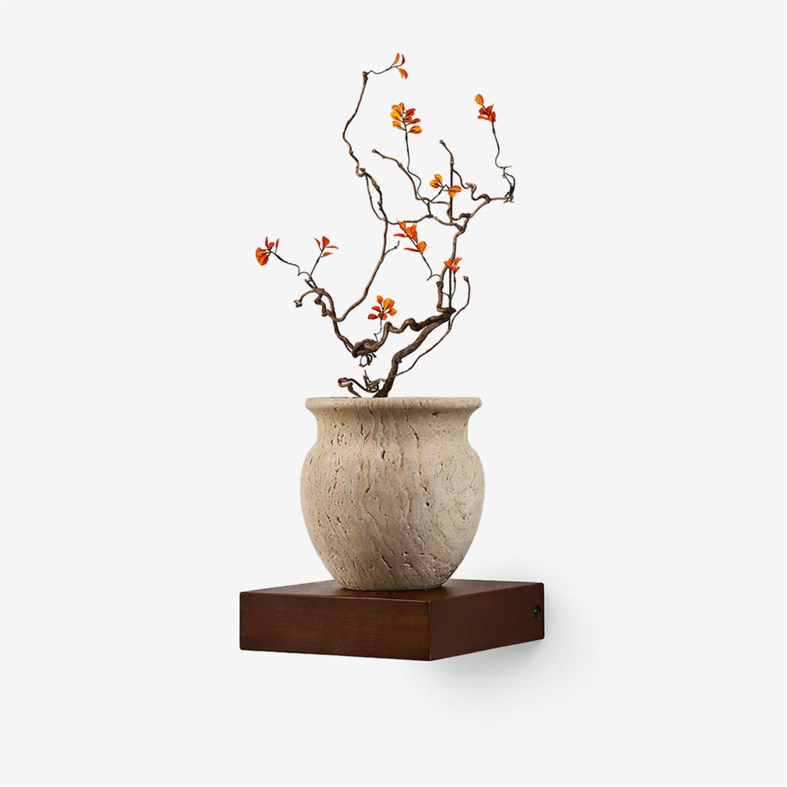 Teriinine sculpturale wandlamp