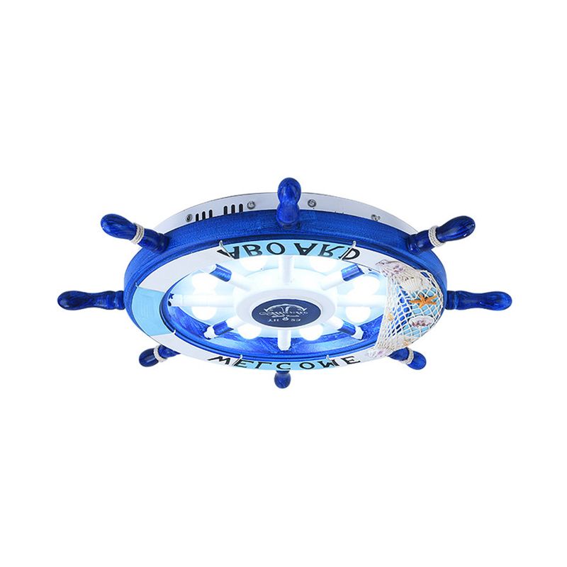 Quinn Moderne Design LED Plafondlamp Metaal Blauw Woonkamer Keuken