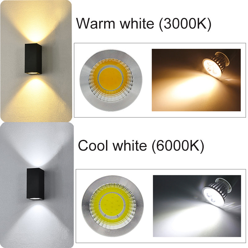 Orr Minimalistisch Kleine LED Wandlamp Zwart Glas Metaal Glas Hal Tuin