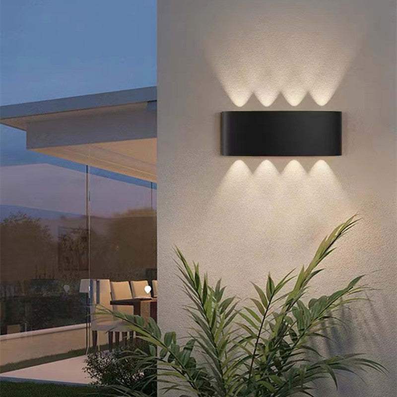 Orr Buiten Waterbestendig Metaal LED Wandlampen Zwart/Wit Tuin