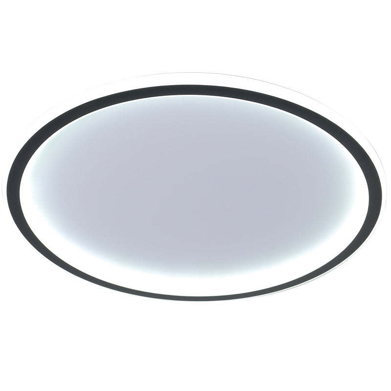 Quinn Moderne Ronde LED Plafondlamp Metaal/Acryl Zwart/Wit Slaap/Eet/Woonkamer