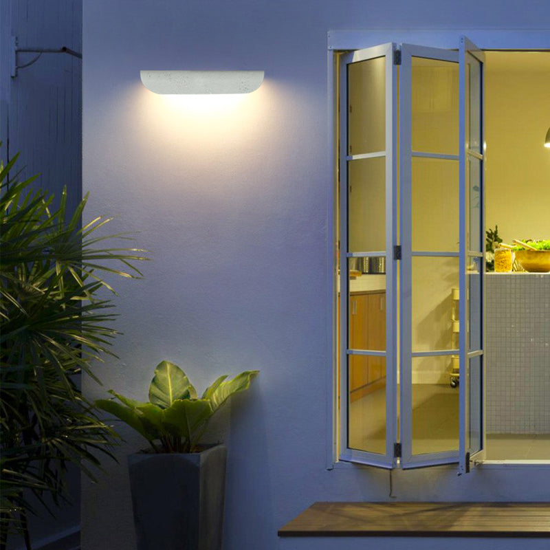 Orr Moderne LED Wandlampen Zwart Wit Acryl Metaal Tuin Hal Buiten