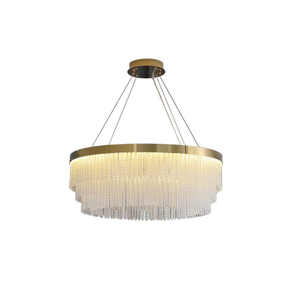 Colon Moderne Art Deco Hanglamp Goud Metaal/Kristal Woonkamer