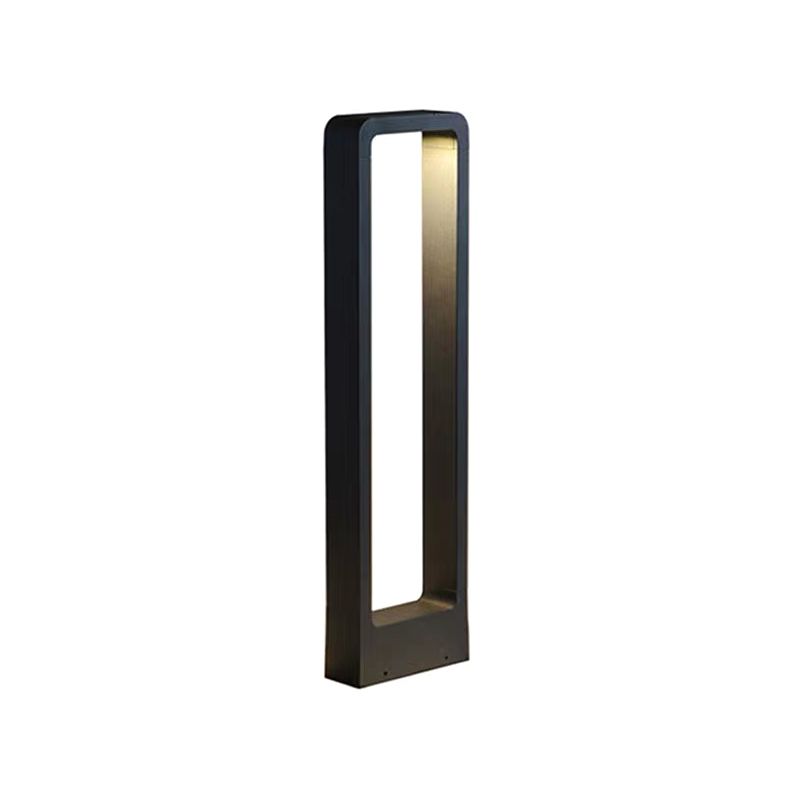 Pena Moderne Buitenlamp Zonne Energie Zwart Acryl Tuin/Stoeprand