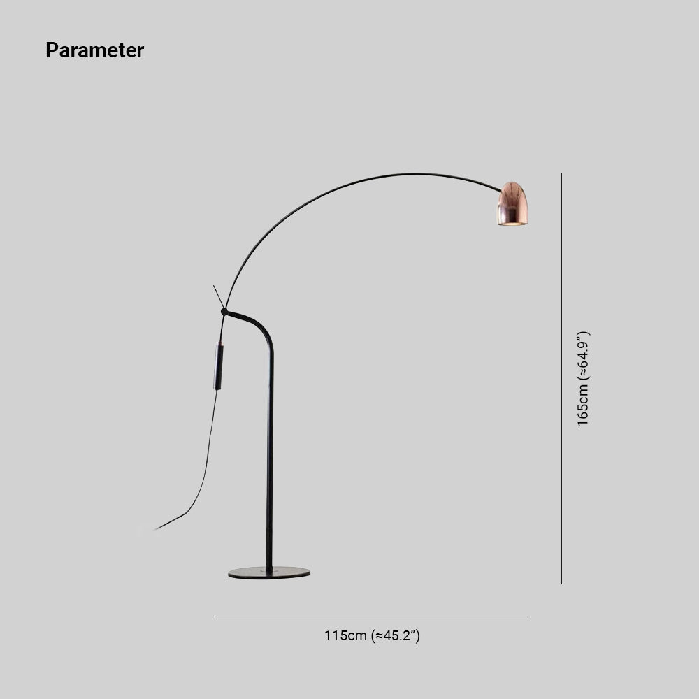 Cooley Minimalistische LED Vloerlamp Zwart Metaal Eetkamer Woonkamer