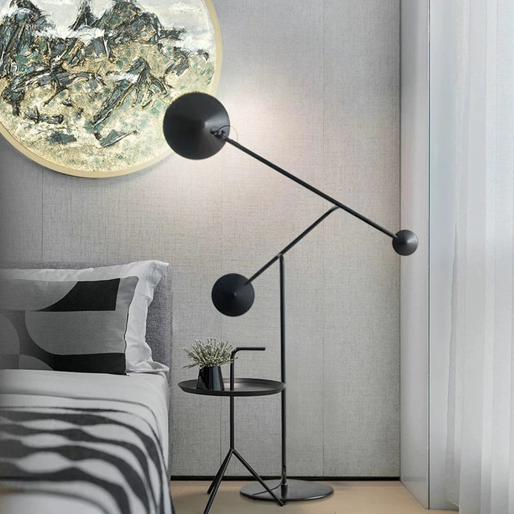Avi Moderne Design LED Vloerlamp Zwart Metaal Woonkamer Slaapkamer