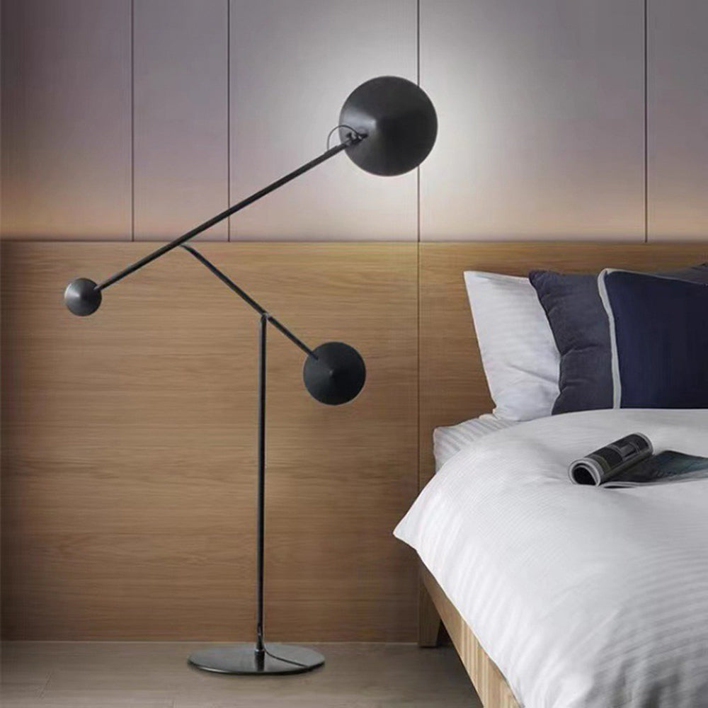 Avi Moderne Design LED Vloerlamp Zwart Metaal Woonkamer Slaapkamer