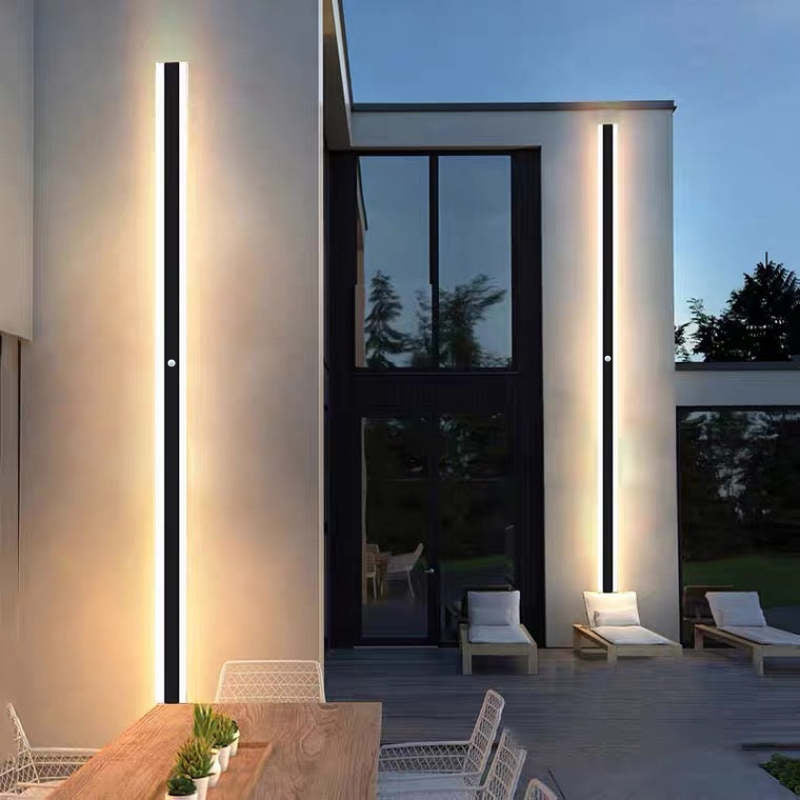 Orr Moderne Rechthoekig LED Buitenlamp Metaal/Acryl Zwart Tuin/Stoeprand/Balkon