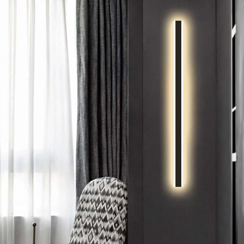 Orr Moderne Rechthoekig LED Buitenlamp Metaal/Acryl Zwart Tuin/Stoeprand/Balkon