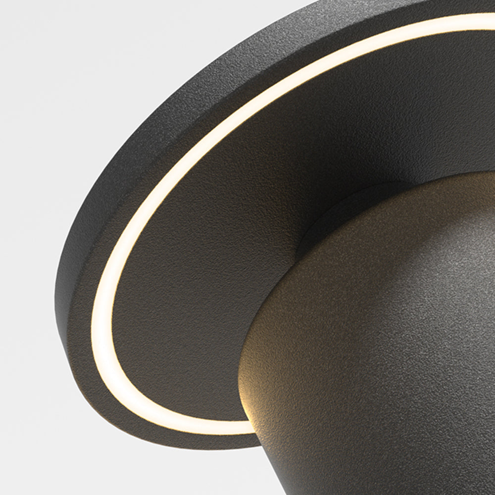 Pena Design Oplaadbaar/Zonne-Energie Buitenlamp Zwart Metaal Tuin/Balkon