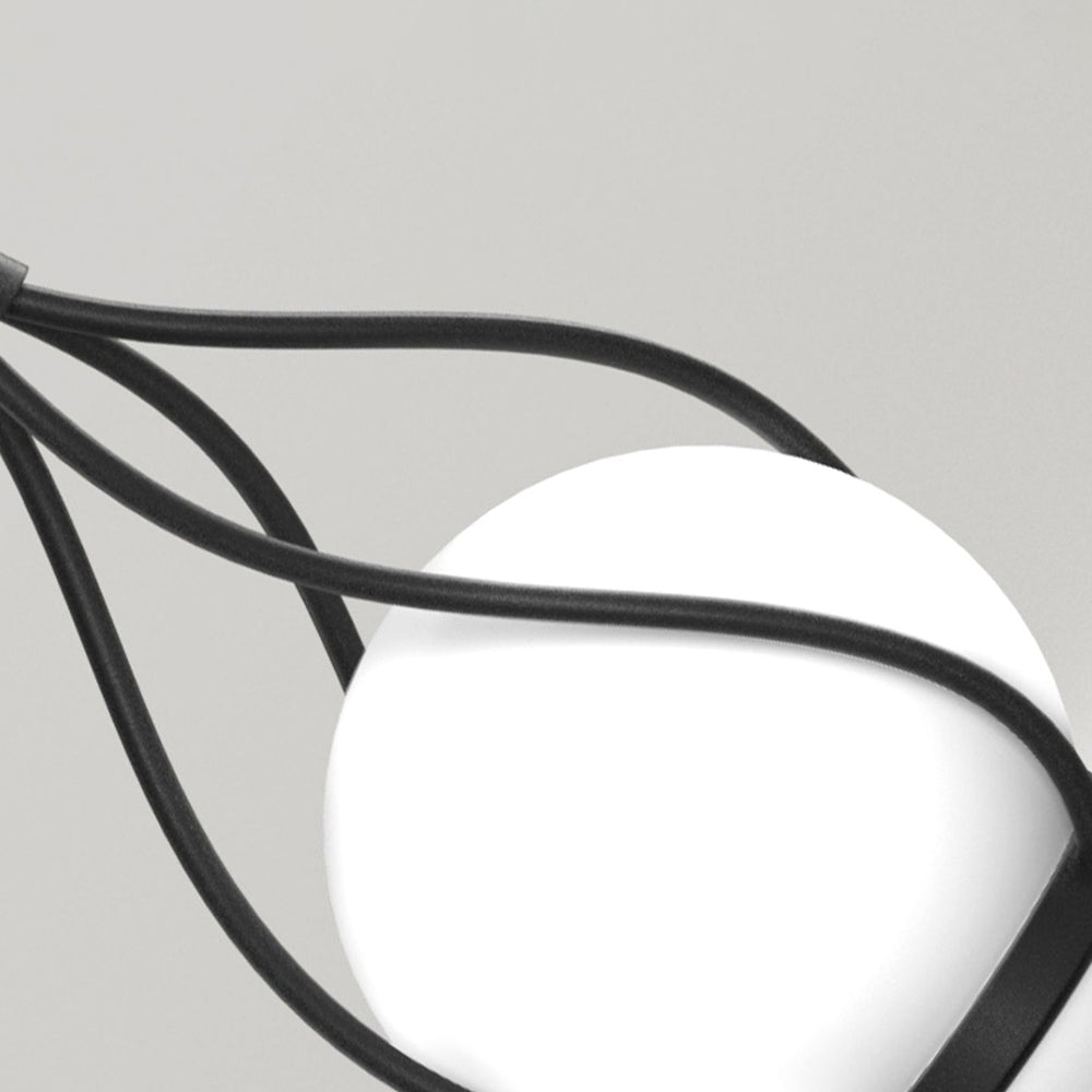 Valentina Moderne Hanglamp Wit/Transparant Metaal/Acryl Tuin/Balkon