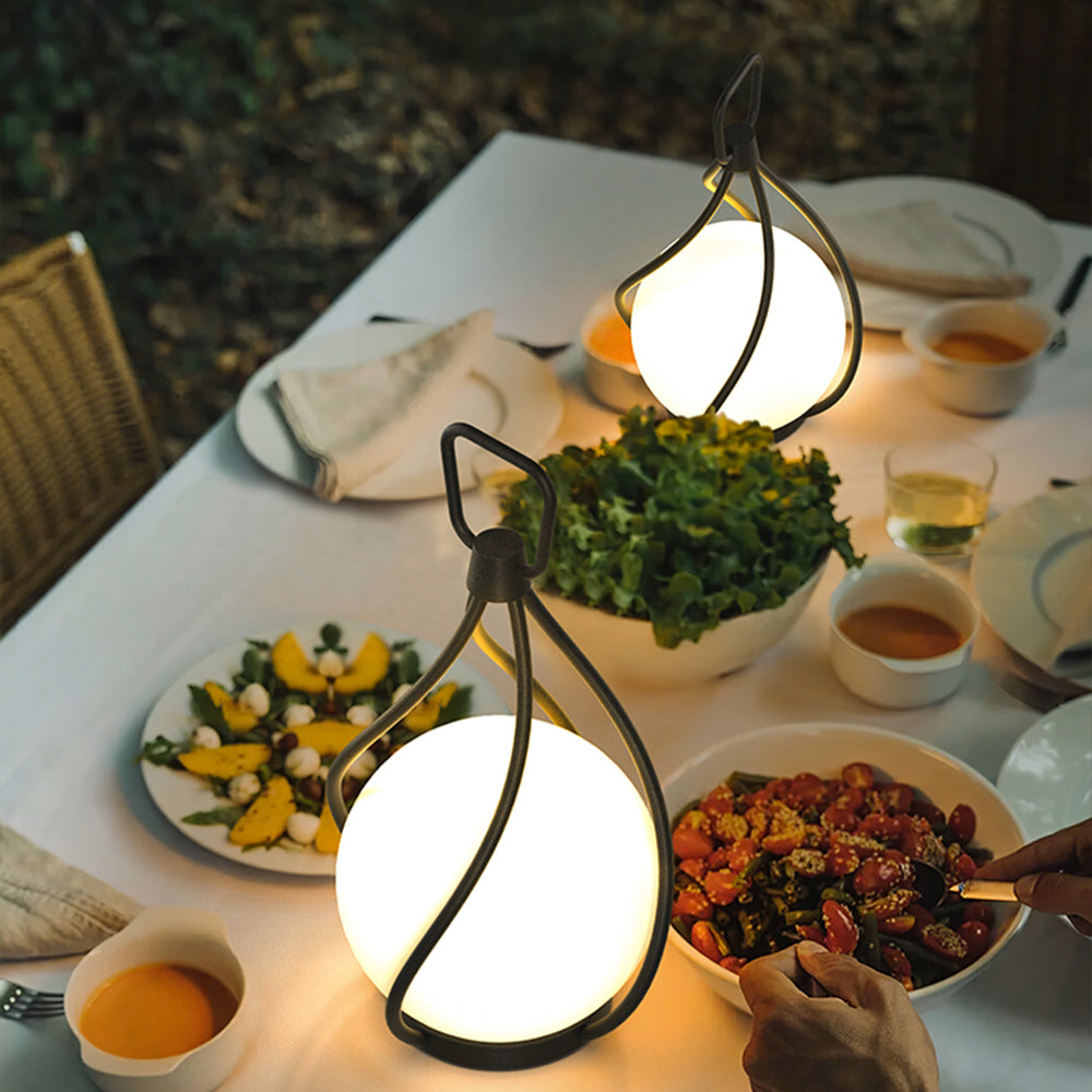 Valentina Moderne Hanglamp Wit/Transparant Metaal/Acryl Tuin/Balkon
