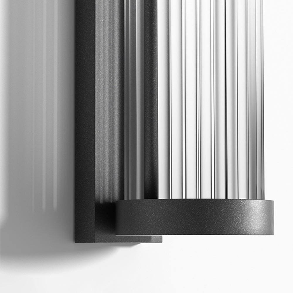Orr Moderne Zonne Energie Buitenlamp Zwart Metaal/Glas Stoeprand/Balkon