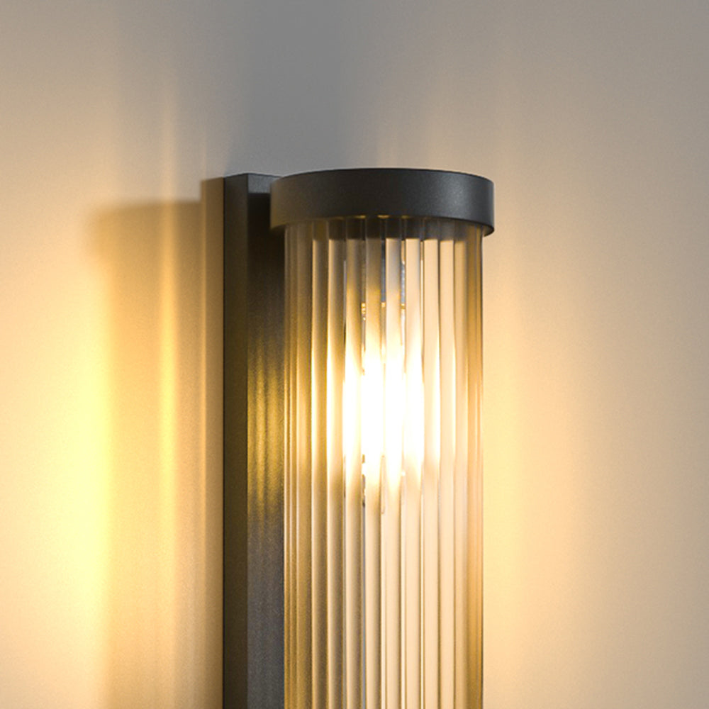 Orr Moderne Zonne Energie Buitenlamp Zwart Metaal/Glas Stoeprand/Balkon