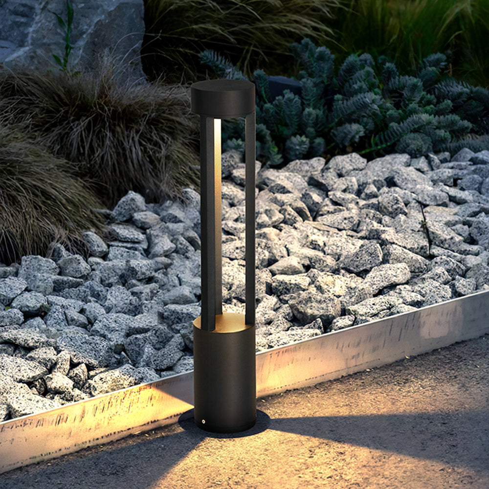 Pena Moderne Loom LED Buitenlamp Zwart Metaal Tuin/Stoeprand