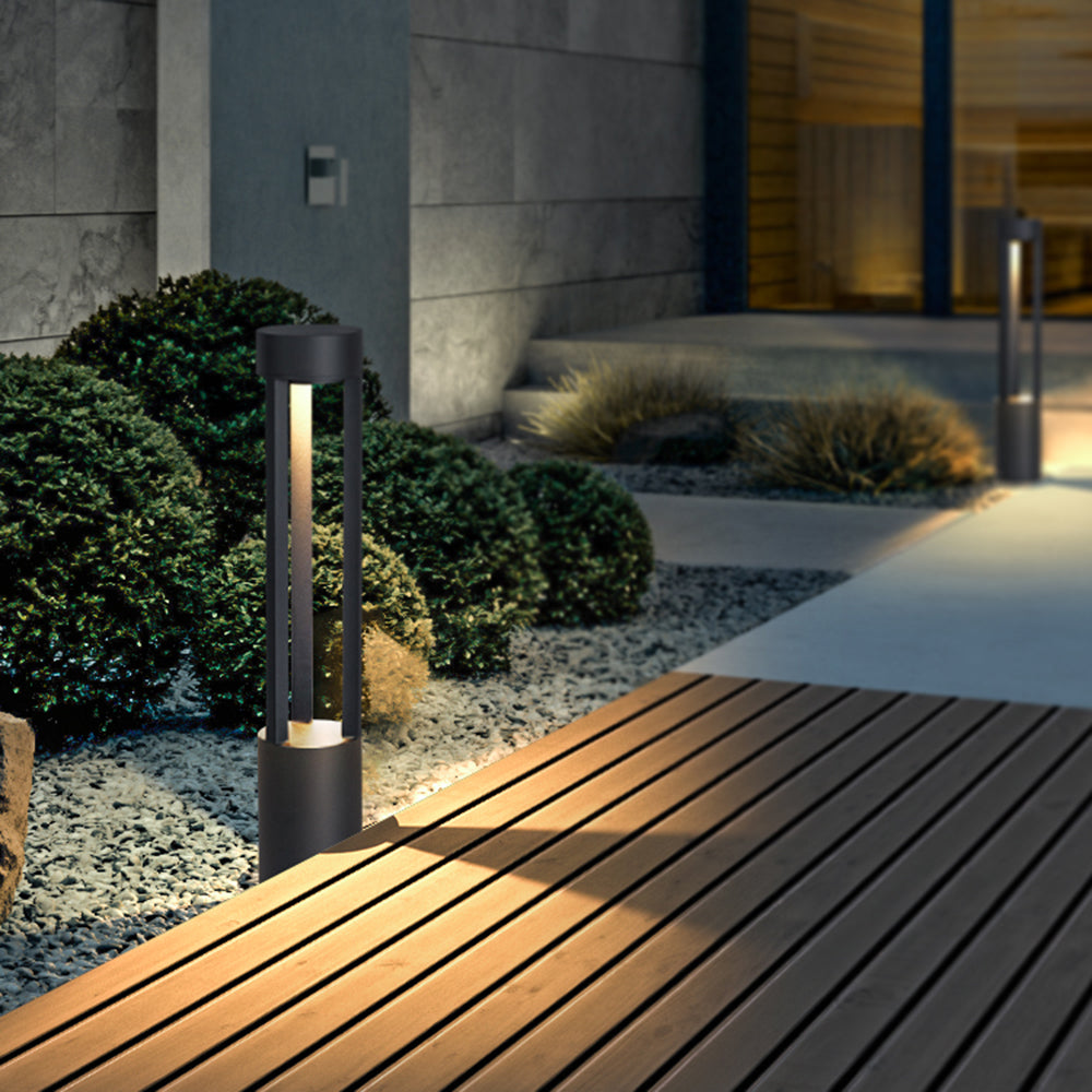 Pena Moderne Loom LED Buitenlamp Zwart Metaal Tuin/Stoeprand