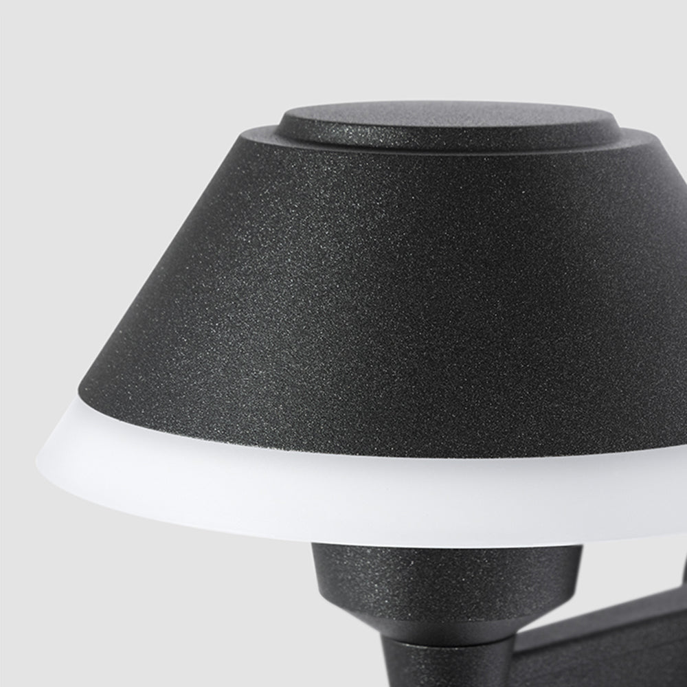 Carins Moderne Staande LED Buiten Wandlamp Zwart Metaal/Acryl