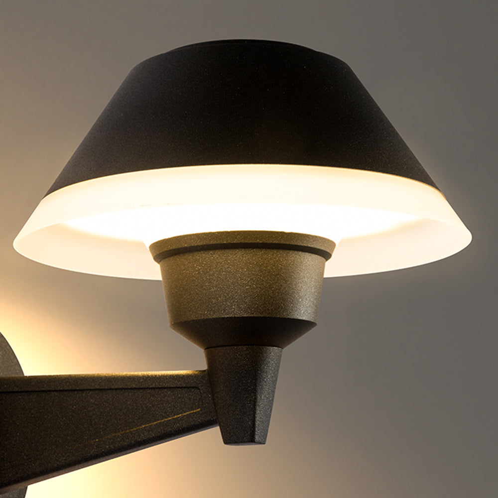 Carins Moderne Staande LED Buiten Wandlamp Zwart Metaal/Acryl
