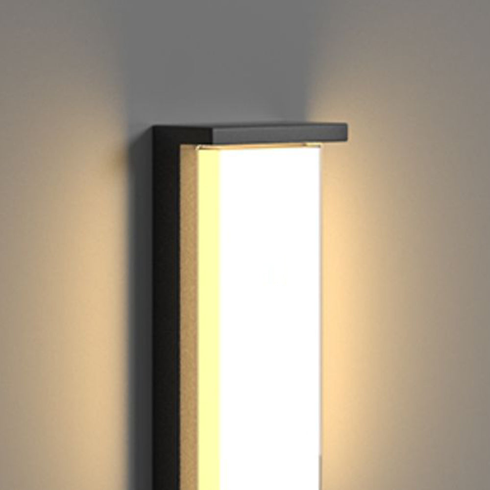Orr Moderne Rechthoekig Buitenlamp Zwart Metaal/Acryl Tuin/Balkon