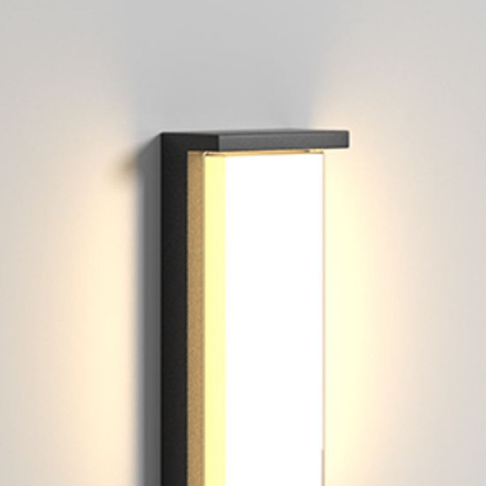 Orr Moderne Rechthoekig Buitenlamp Zwart Metaal/Acryl Tuin/Balkon