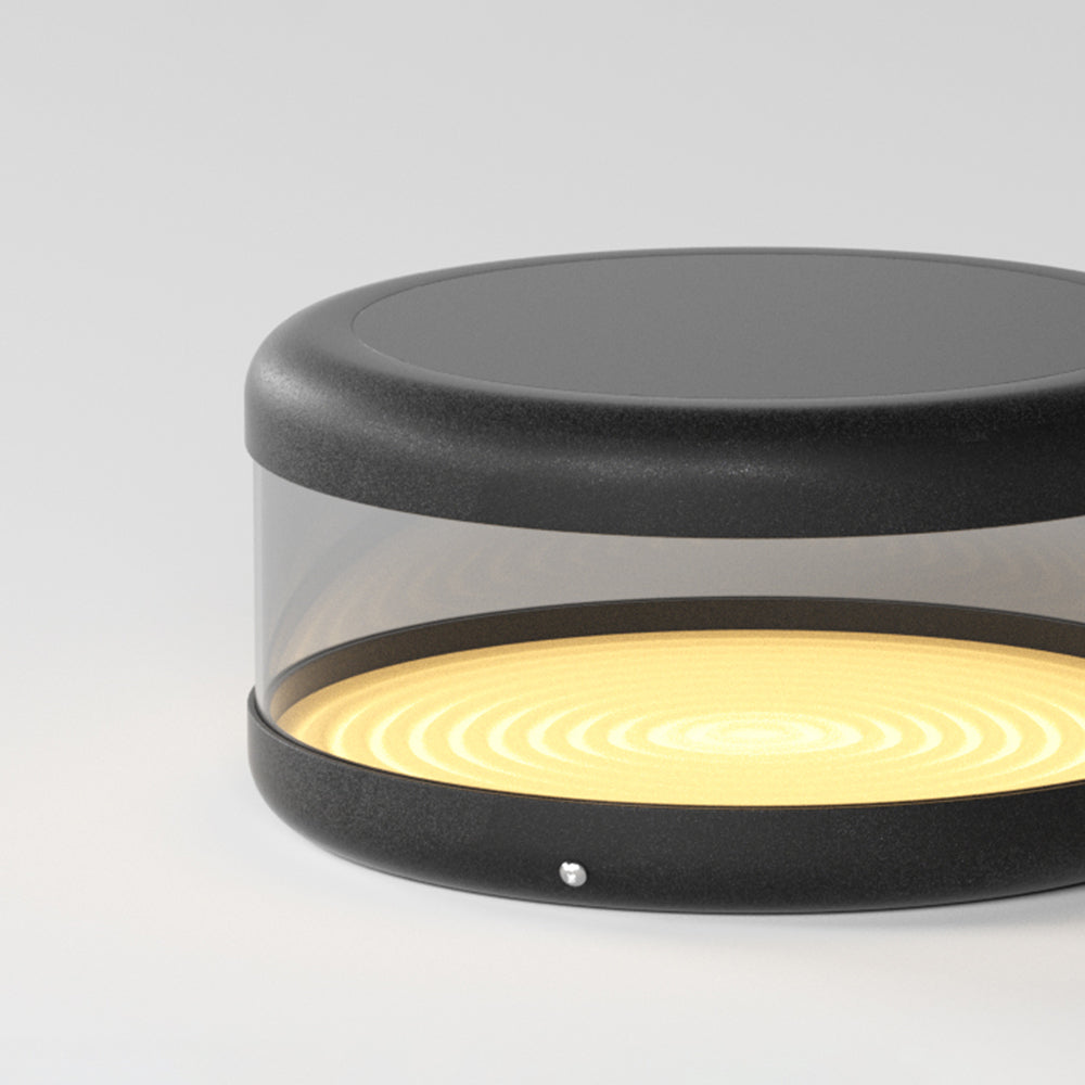 Riley Moderne Zonne Energie Buitenlamp Zwart Metaal/Acryl Tuin/Balkon