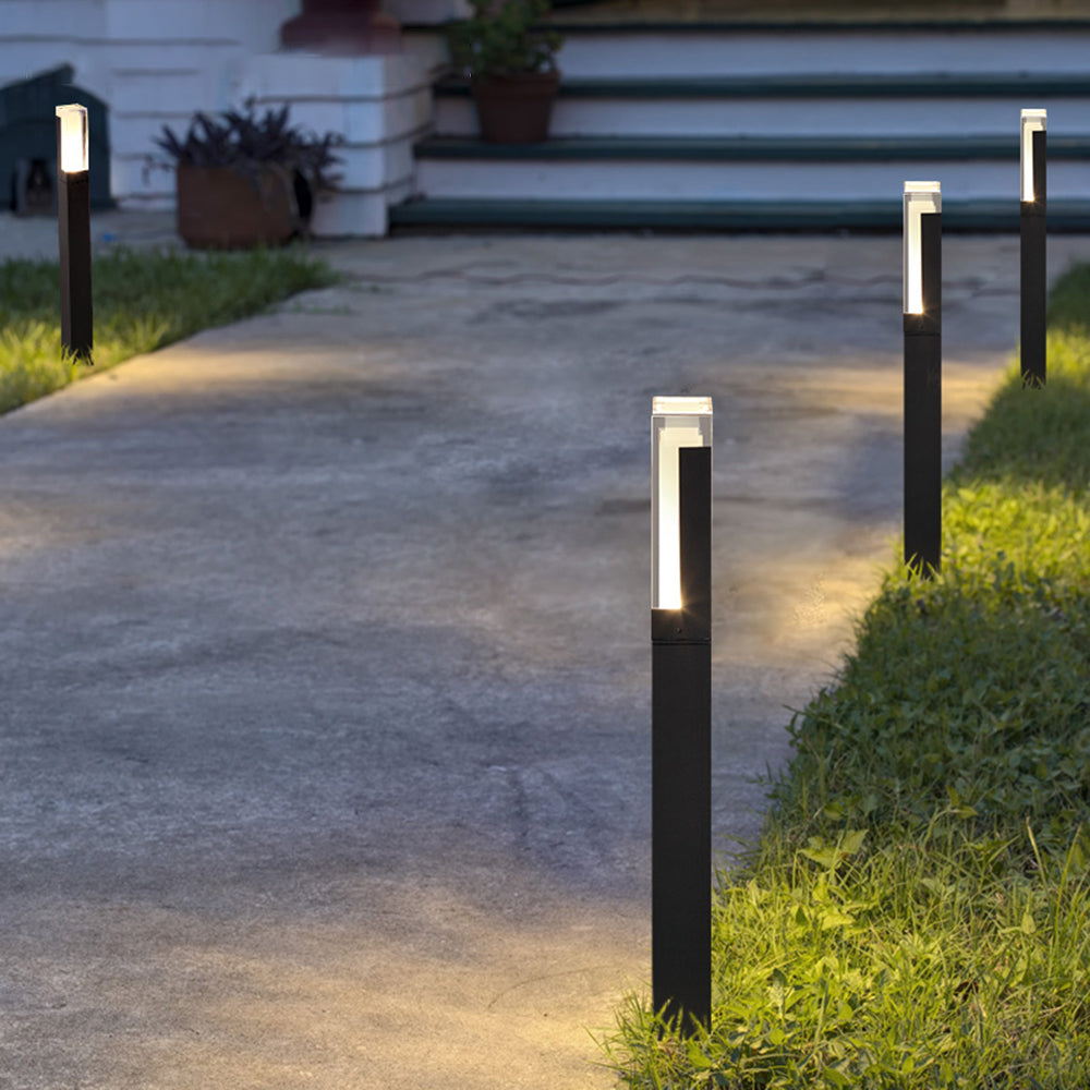 Pena Rechthoekig Hanglamp Zonne Energie Zwart Metaal/Acryl Tuin