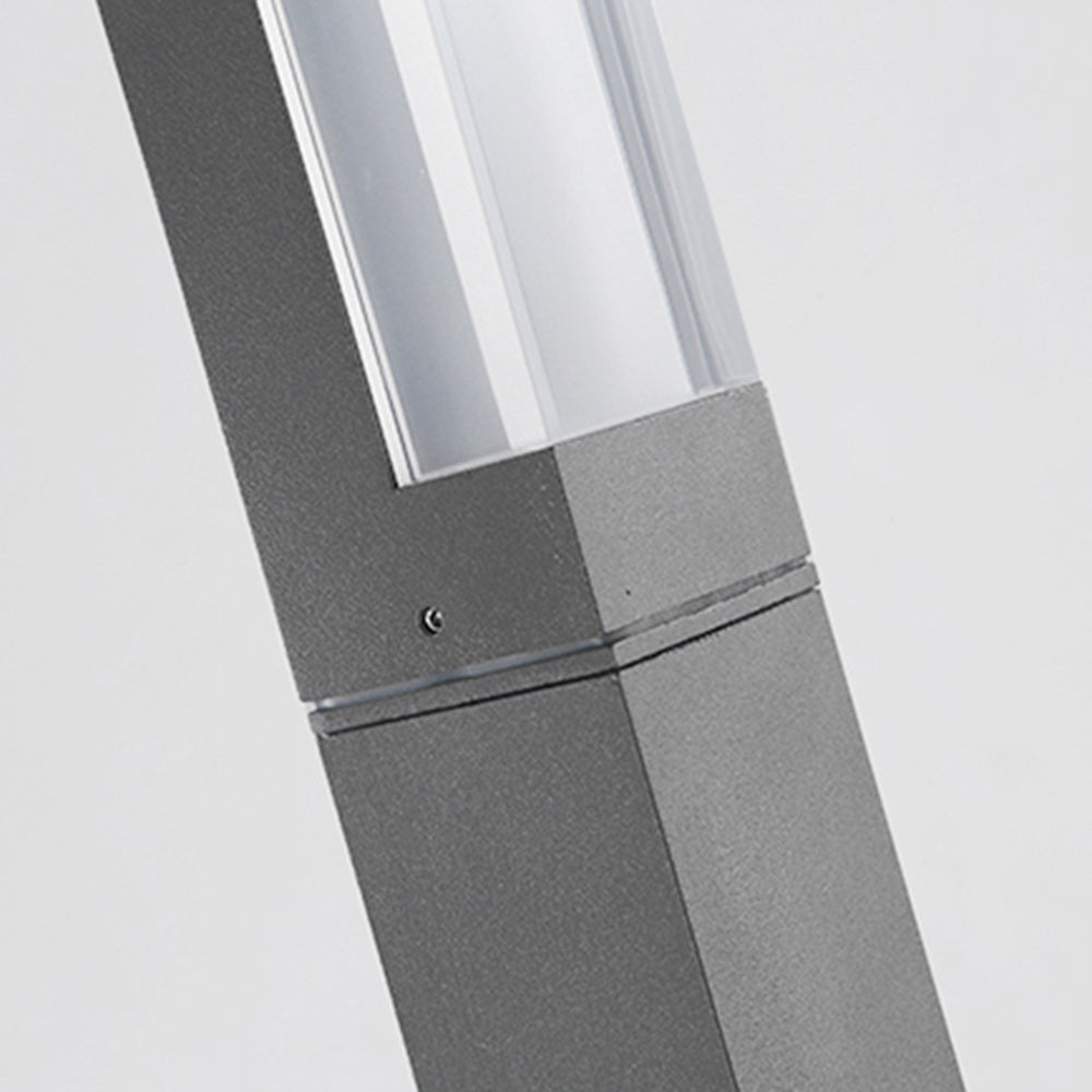 Pena Rechthoekig Hanglamp Zonne Energie Zwart Metaal/Acryl Tuin