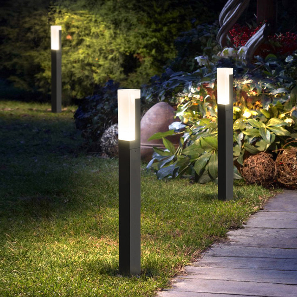 Pena Moderne Zonne Energie Buitenlamp Zwart Metaal Tuin/Stoeprand