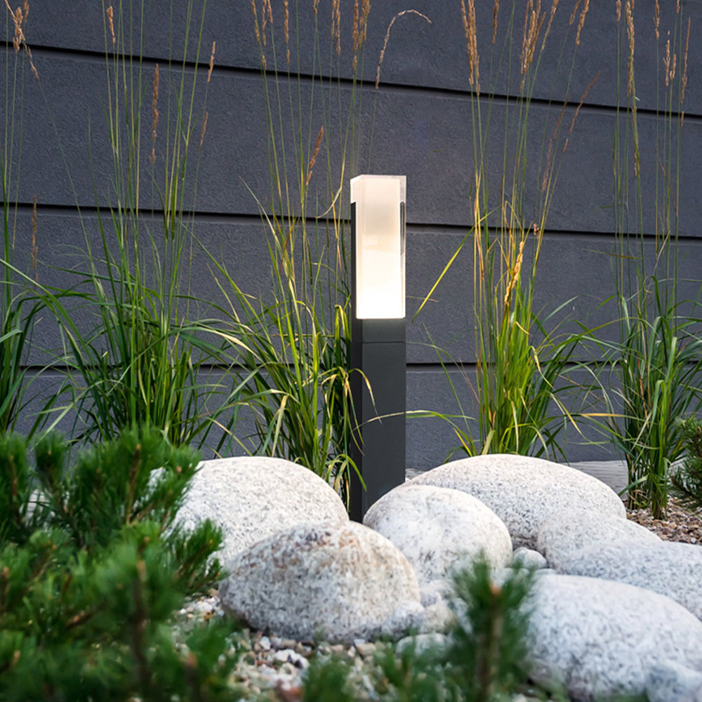 Pena Moderne Zonne Energie Buitenlamp Zwart Metaal Tuin/Stoeprand