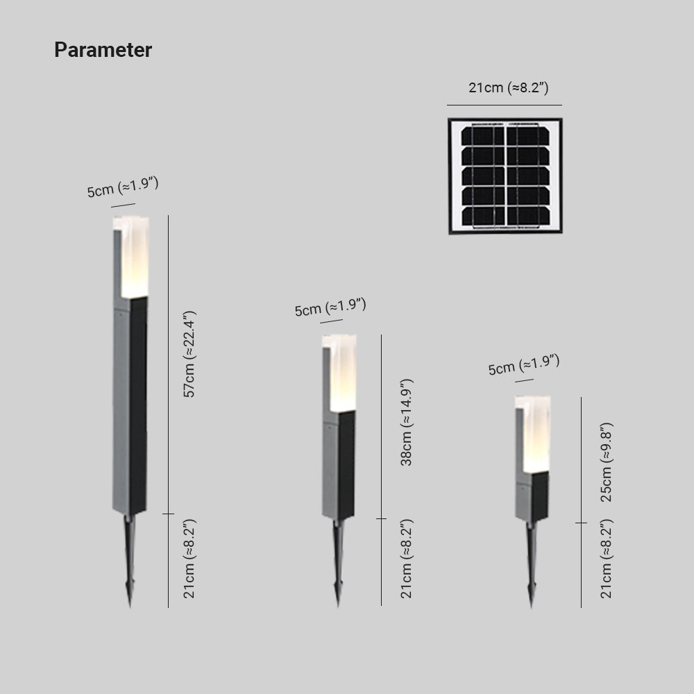 Pena Moderne Zonne Energie Buitenlamp Zwart Metaal Tuin/Stoeprand