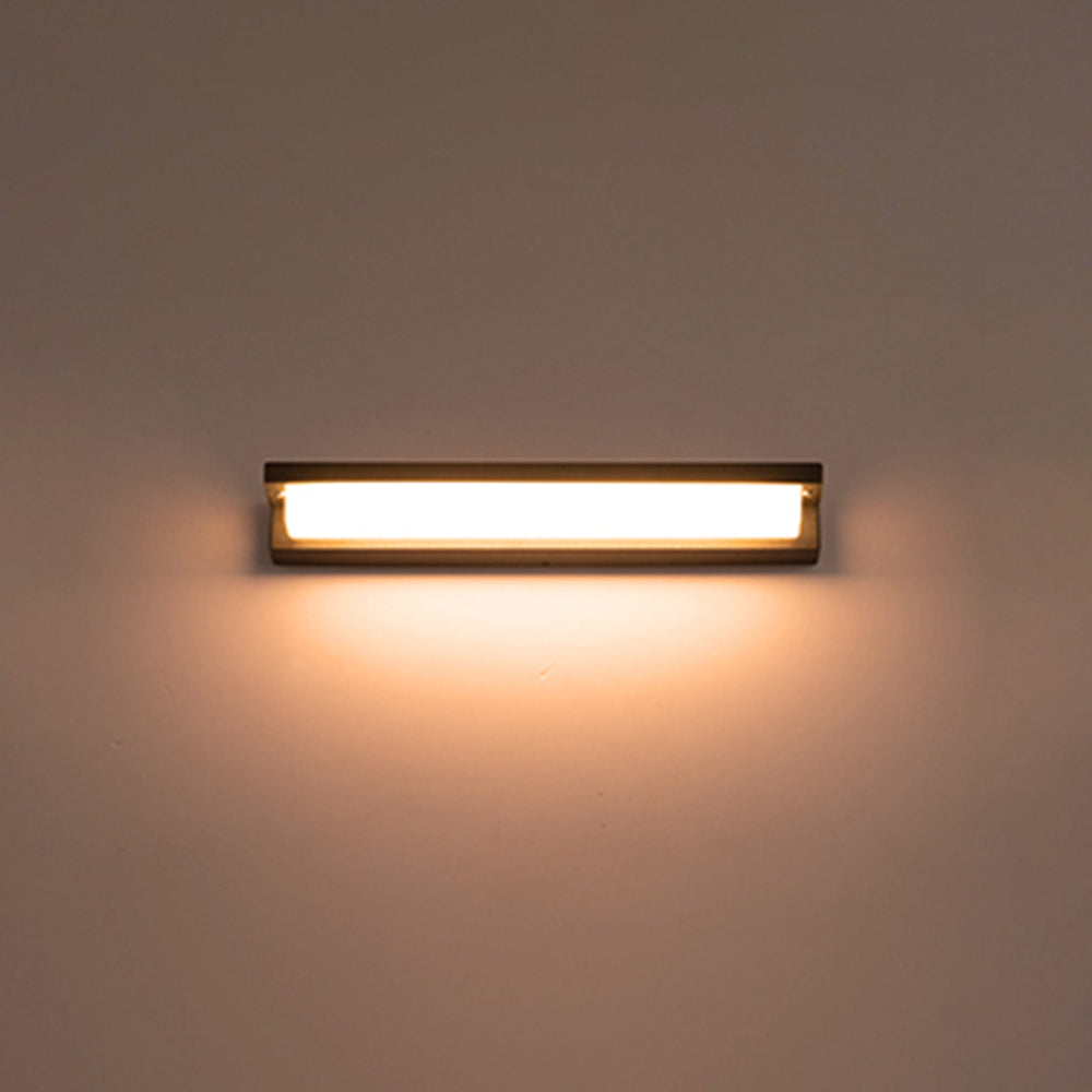 Orr Rechthoekig Zonne Energie Buitenlamp Zwart Metaal Tuin/Stoeprand