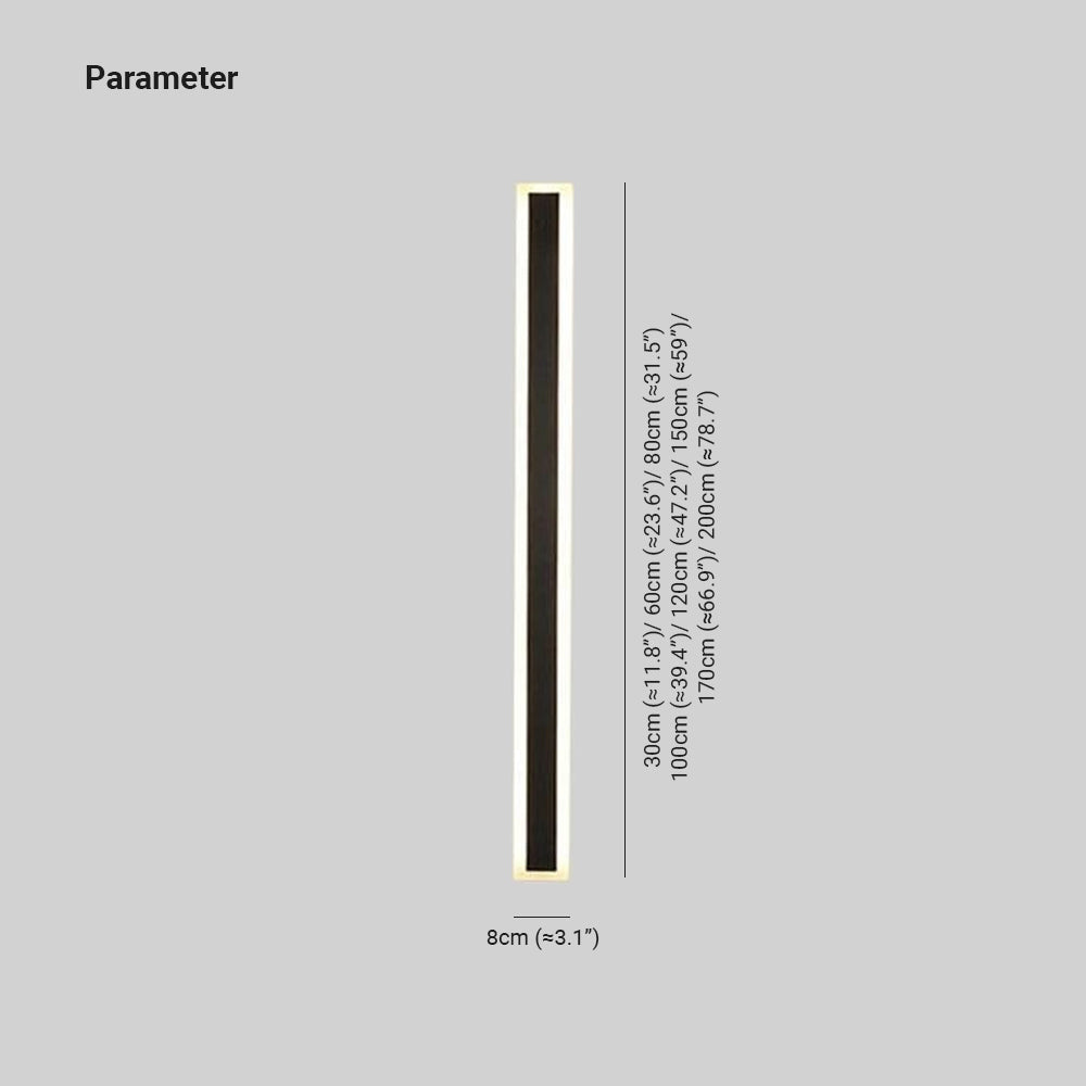 Edge Moderne Minimalistische LED Buitenlamp Metaal Acryl Tuin