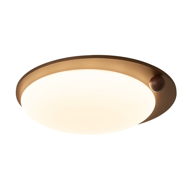 houten plafondlamp met houtaccent