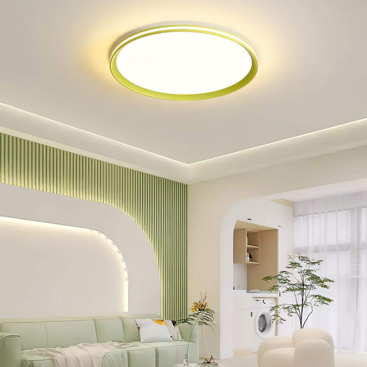 Avtheira Moderne minimalistische ronde plafondlamp met LED