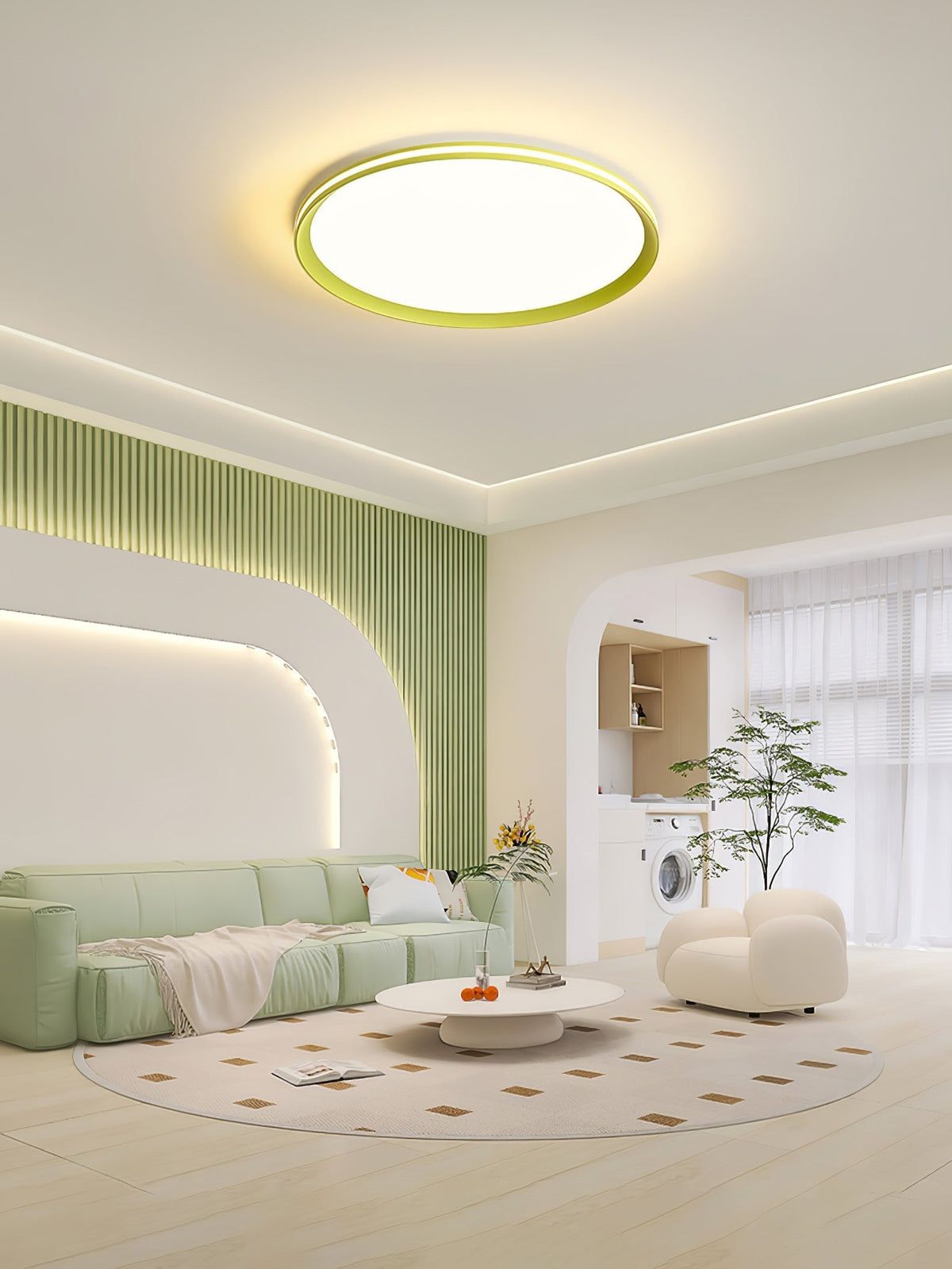 Avtheira Moderne minimalistische ronde plafondlamp met LED