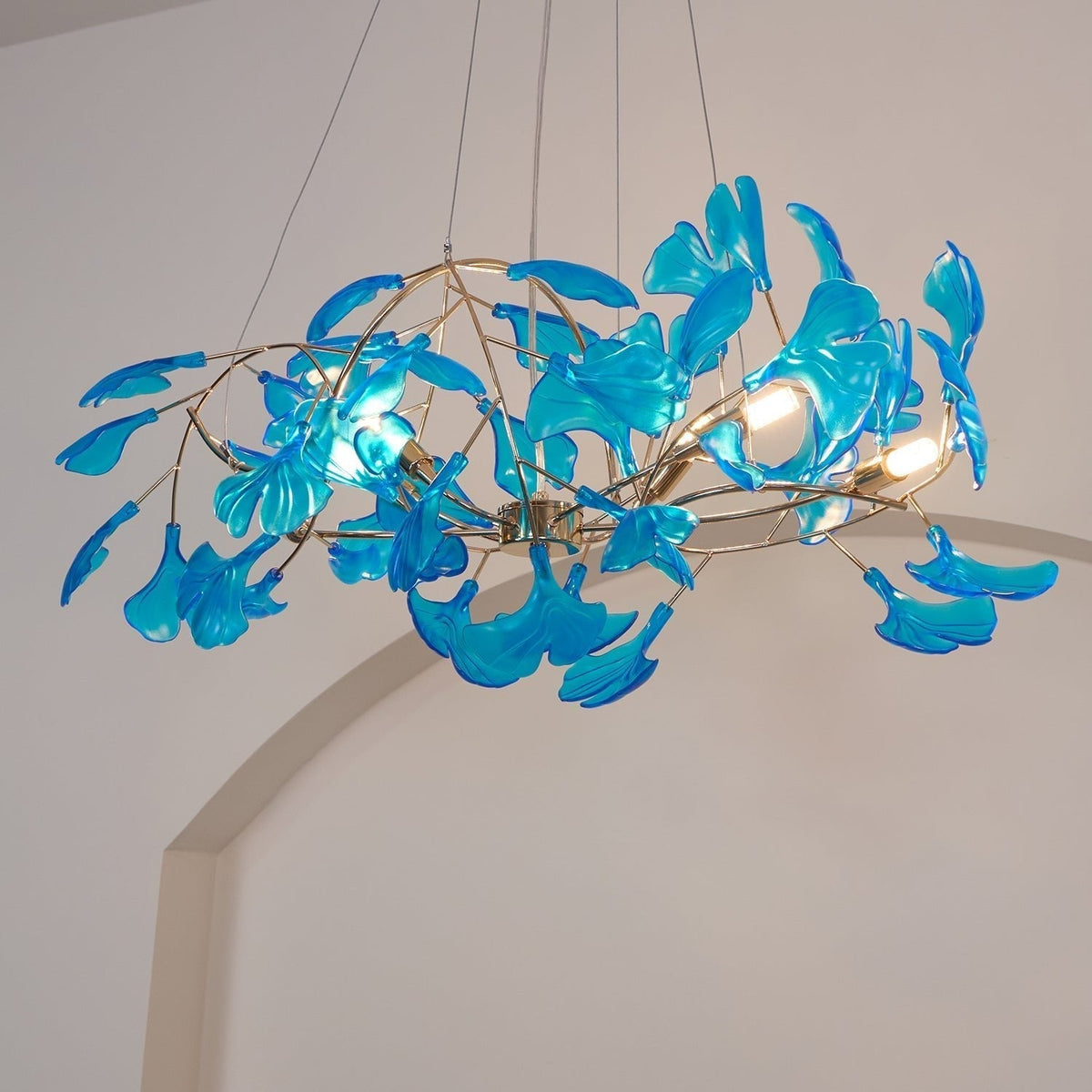 Ralenis luxe Ginkgo Leaf kroonluchter