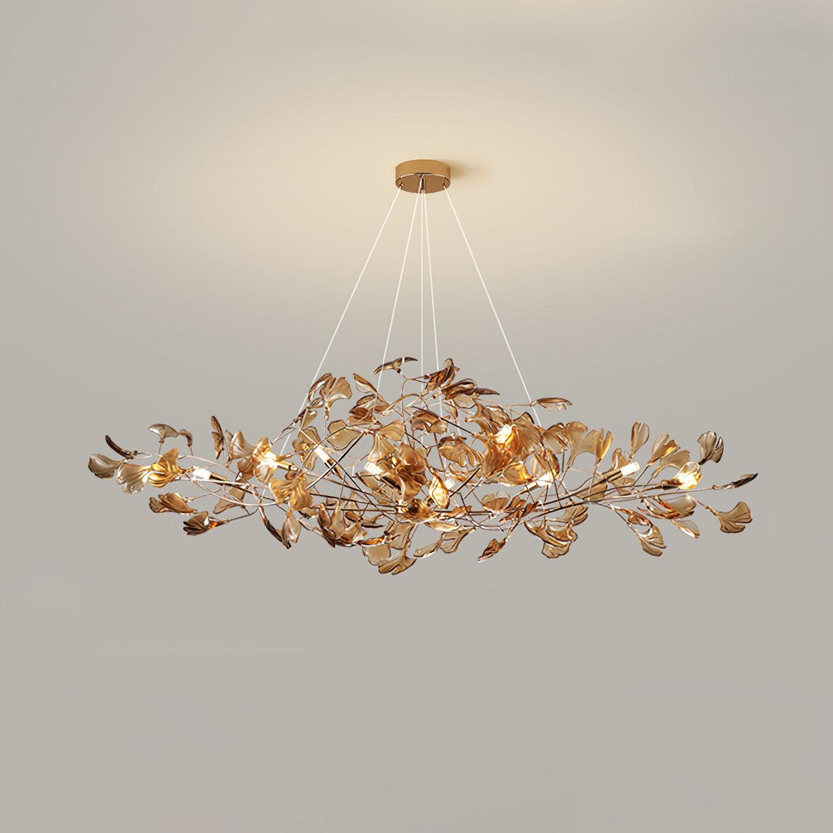 Ralenis luxe Ginkgo Leaf kroonluchter