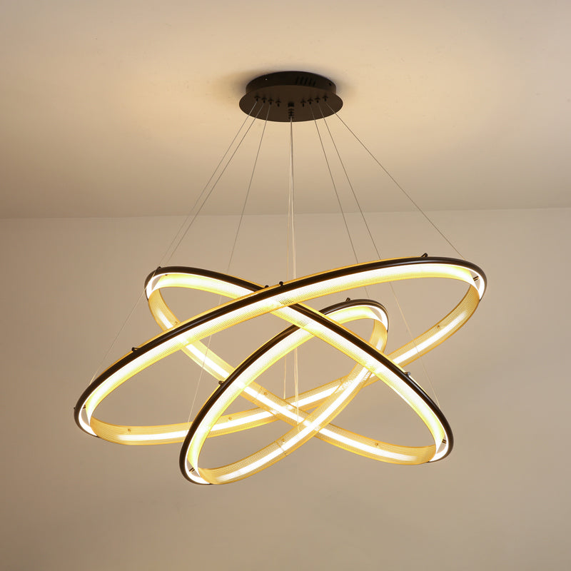 Erveliel moderne minimalistische LED ronde kroonluchter