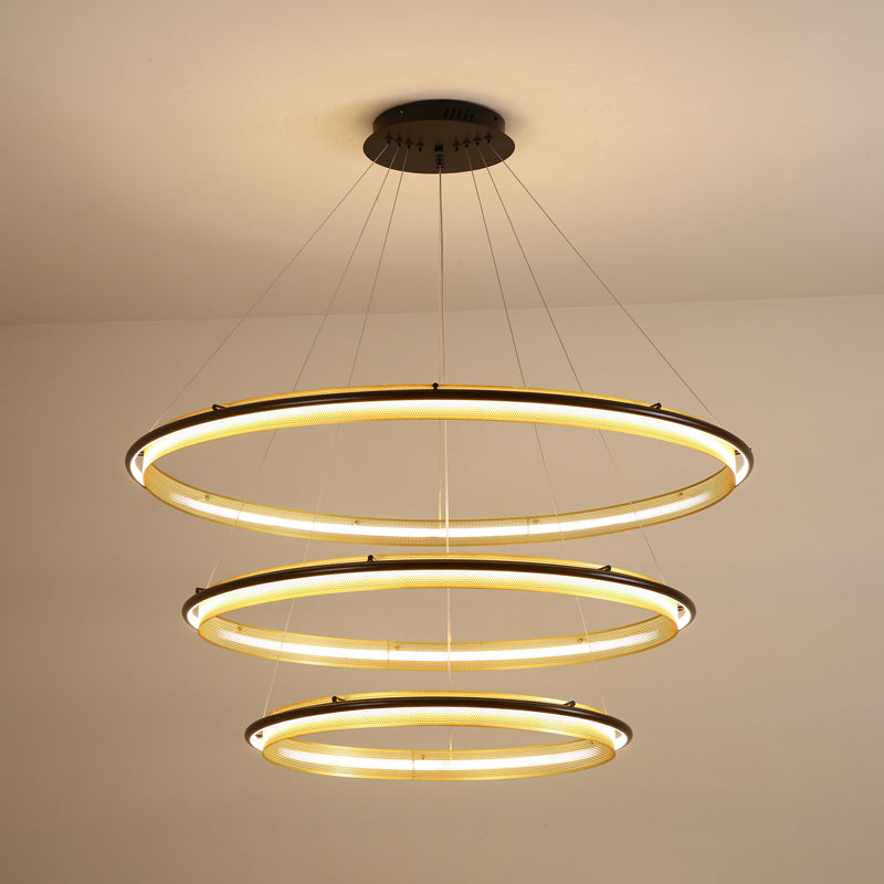 Erveliel moderne minimalistische LED ronde kroonluchter