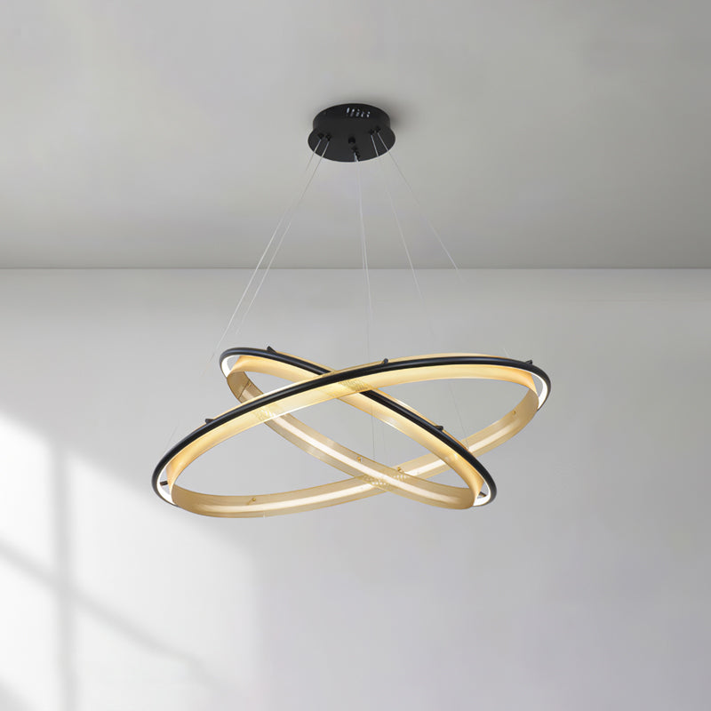 Erveliel moderne minimalistische LED ronde kroonluchter