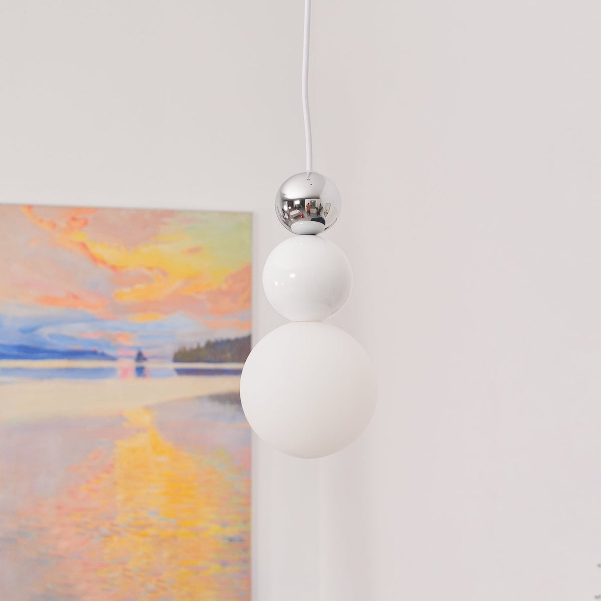 Elynd Acryl drie-ballen hanglamp