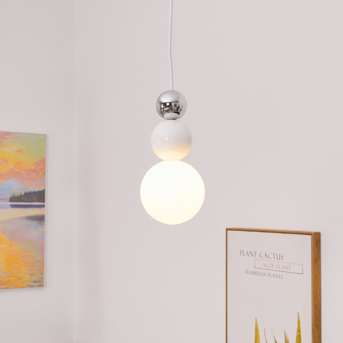 Elynd Acryl drie-ballen hanglamp